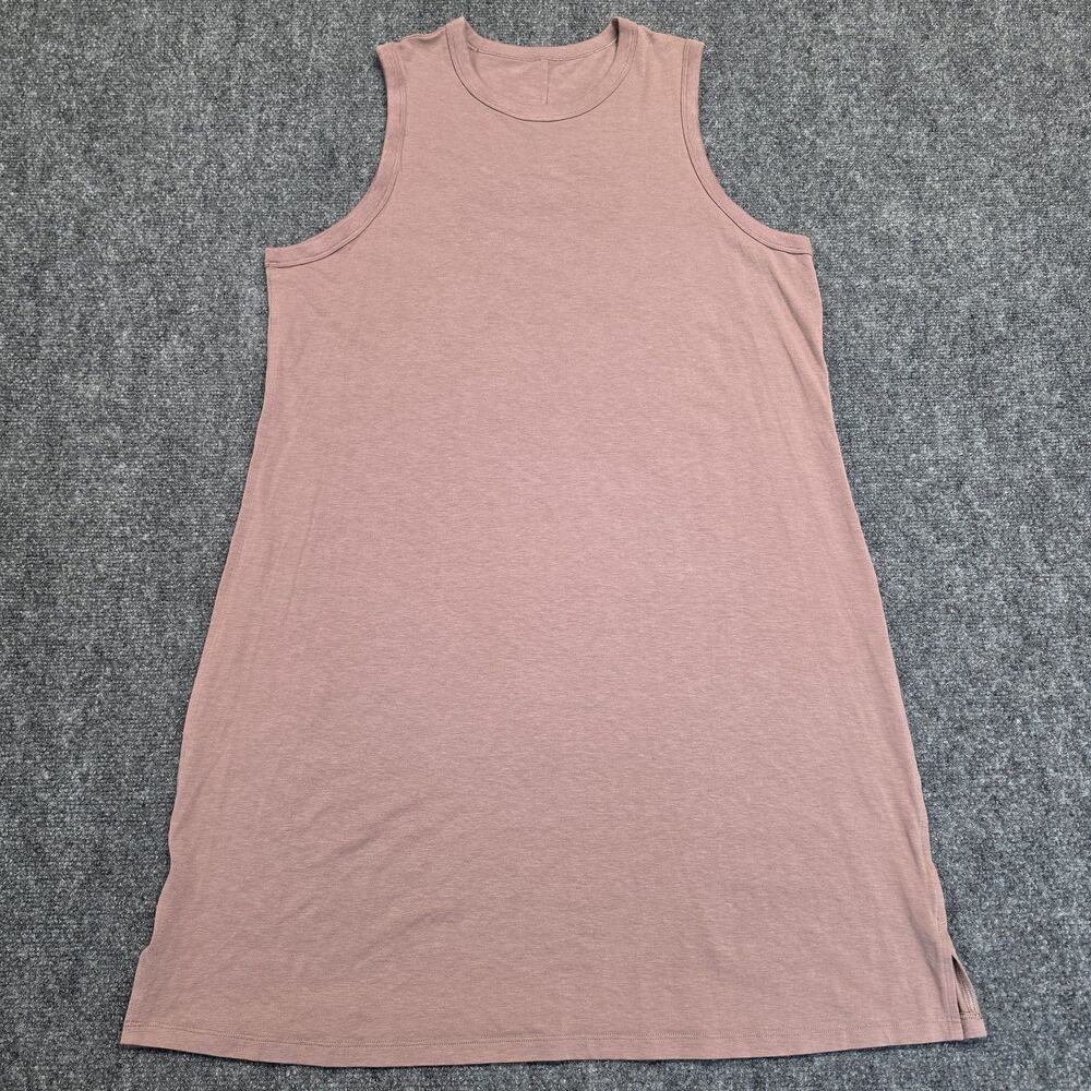 Lululemon Classic-Fit Cotton-Blend Mauve Pink Sleeveless Dress Women’s Sz 12